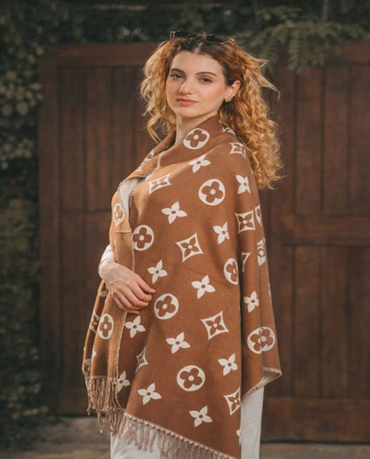 Floral Pattern Shawl