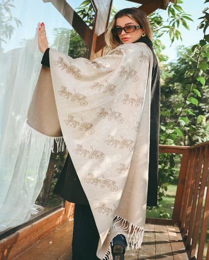 Horse Pattern Shawl
