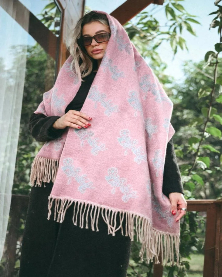 Horse Pattern Shawl