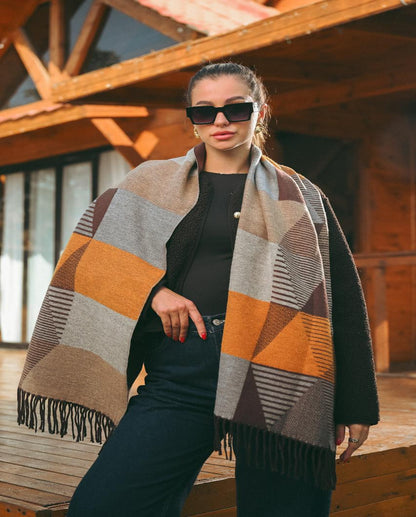 Bonita Grid Shawl