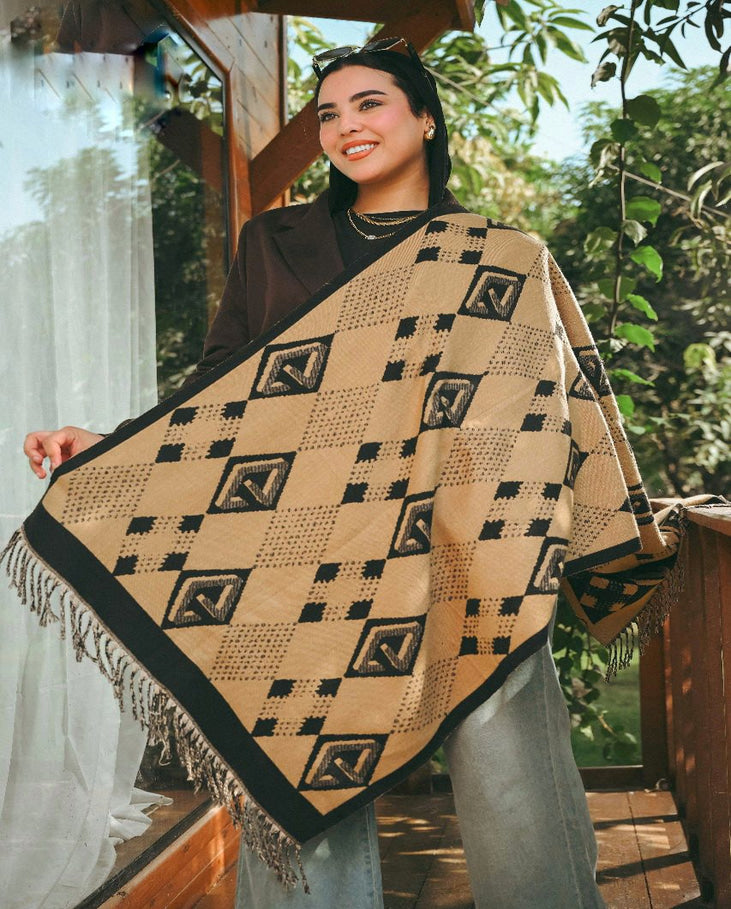 Check Squares Shawl