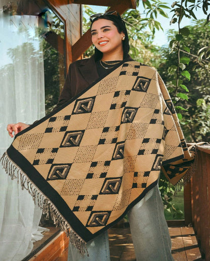 Check Squares Shawl