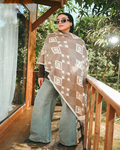 Check Squares Shawl
