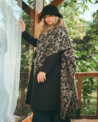 Bonita Leopard Shawl