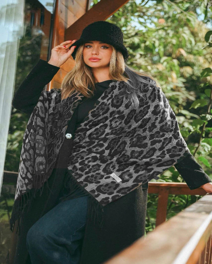 Bonita Leopard Shawl