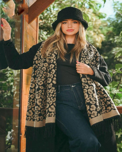 Bonita Leopard Shawl