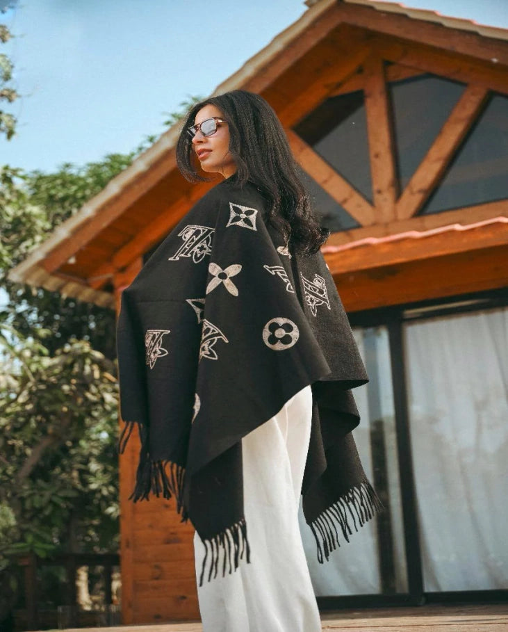 Floral Dots Shawl