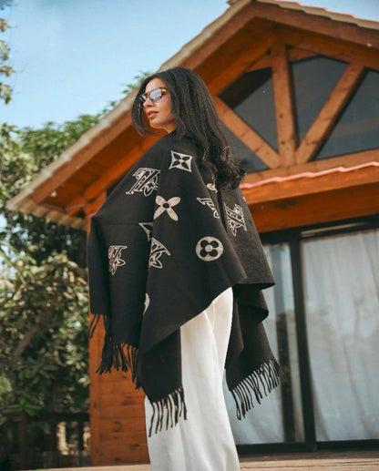 Floral Dots Shawl