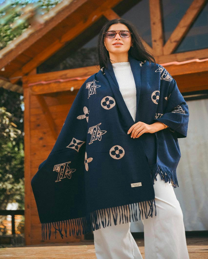 Floral Dots Shawl