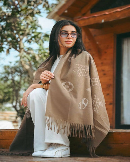 Floral Dots Shawl