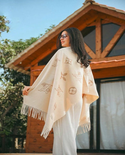 Floral Dots Shawl