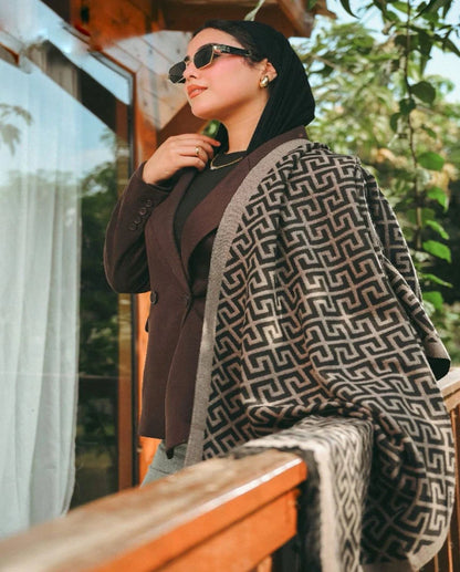 Boxy Pattern Shawl