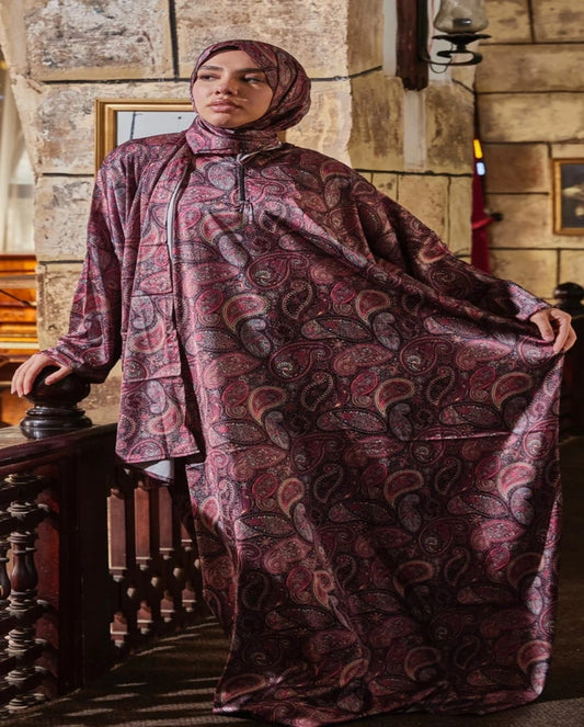 Garnet Paisley Satin Isdal