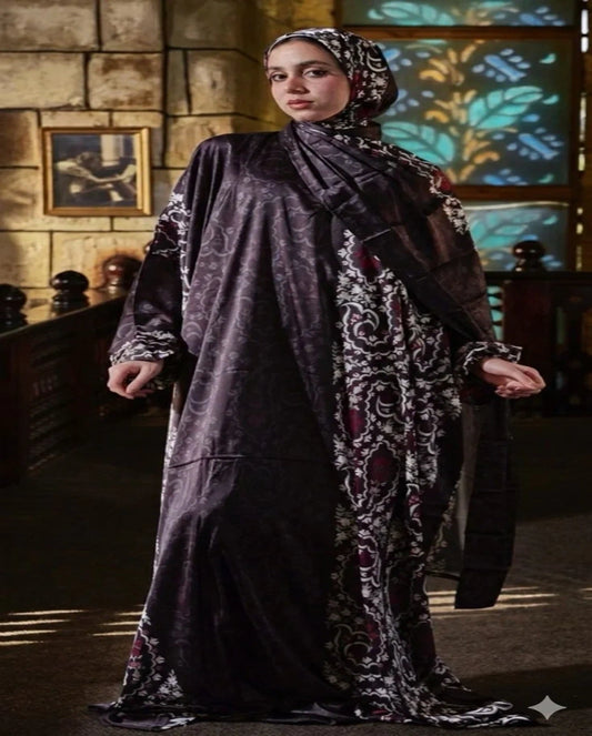 Night Floral satin Isdal